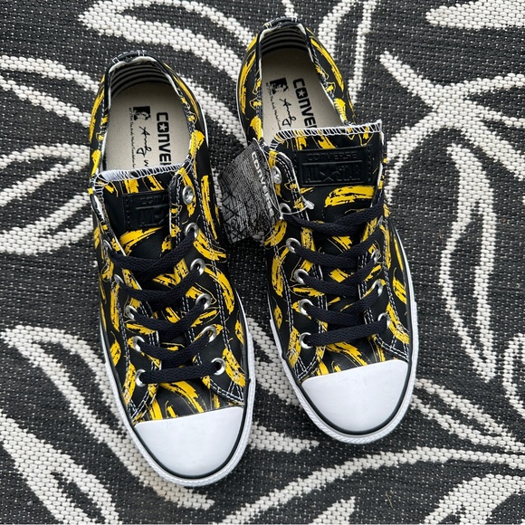 NWT Limited Edition Converse Andy Warhol Leather Pop Art Banana Sneakers(W10/M8) - Picture 3 of 8